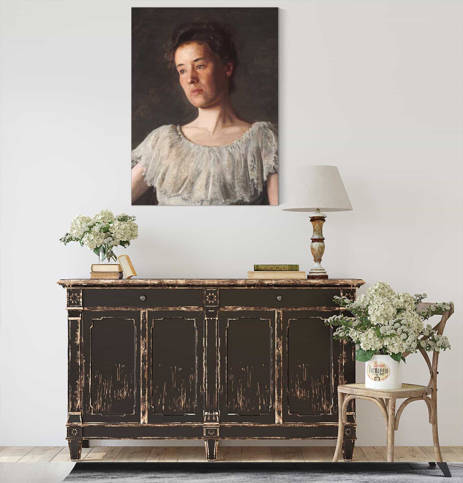 Miss Alice Kurtz by Thomas Eakins - Image 4