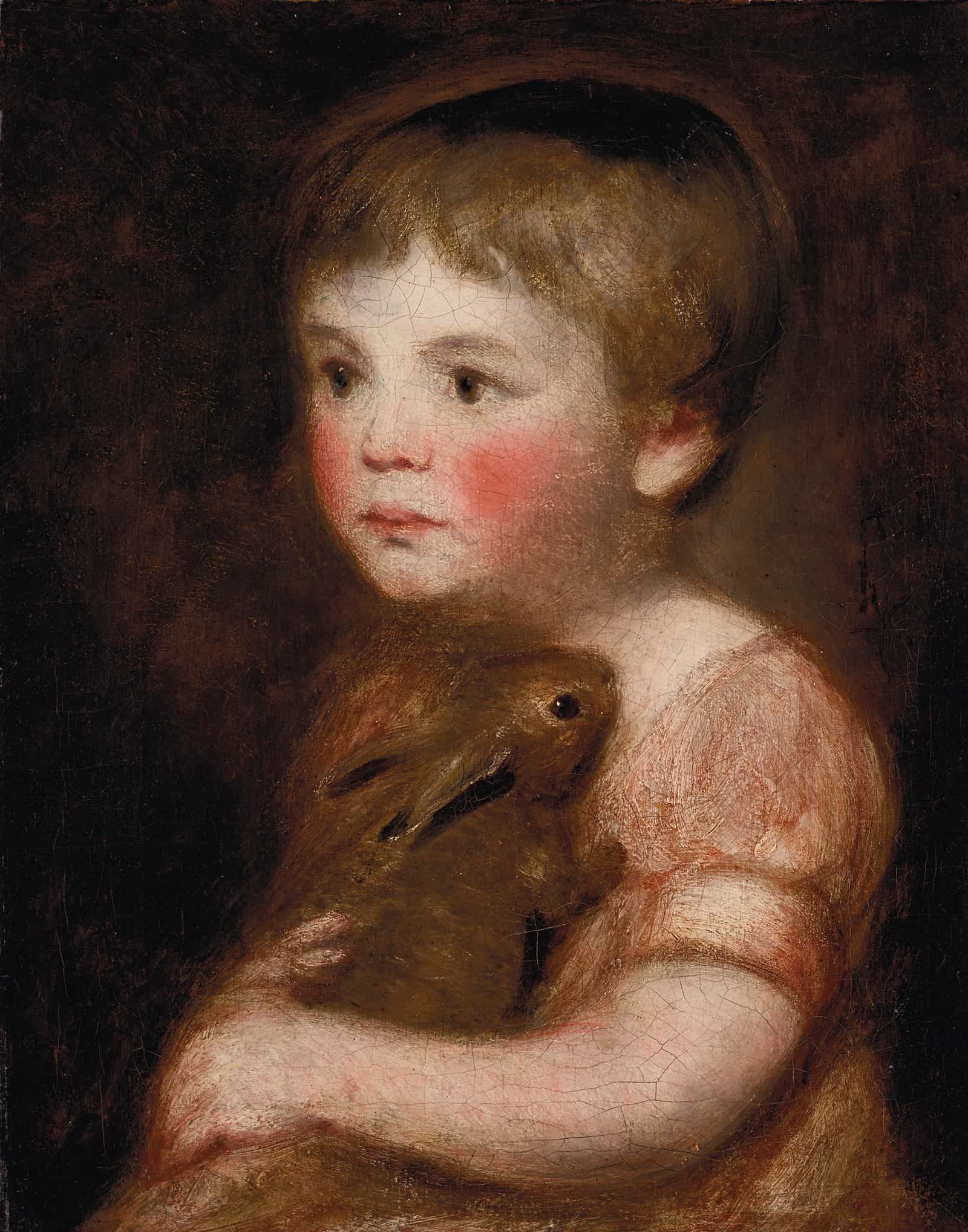 Miss Lewis With A Rabbit by John Constable - Image 2
