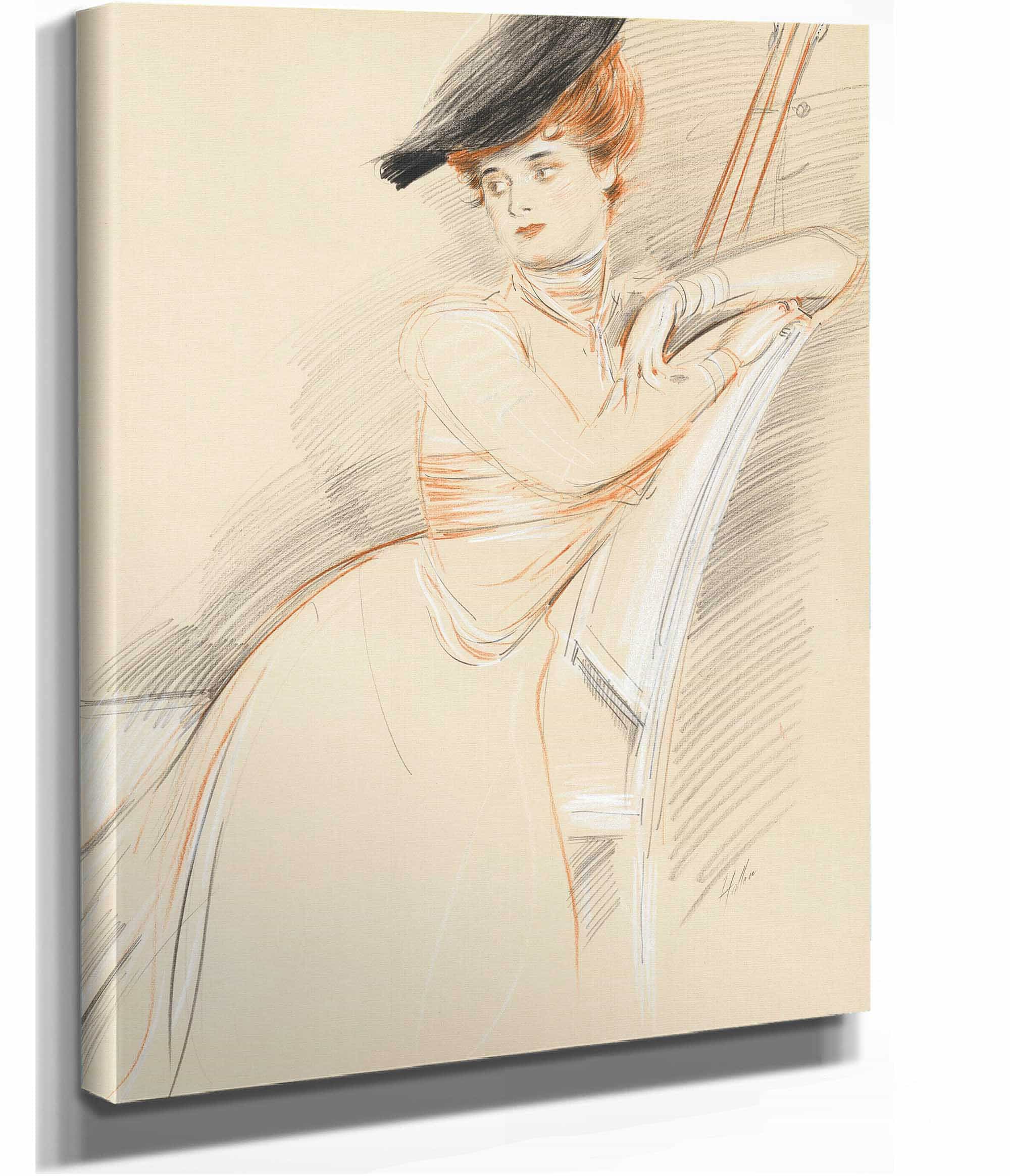 Miss Taylor Seated by Paul Cesar Helleu - Image 2