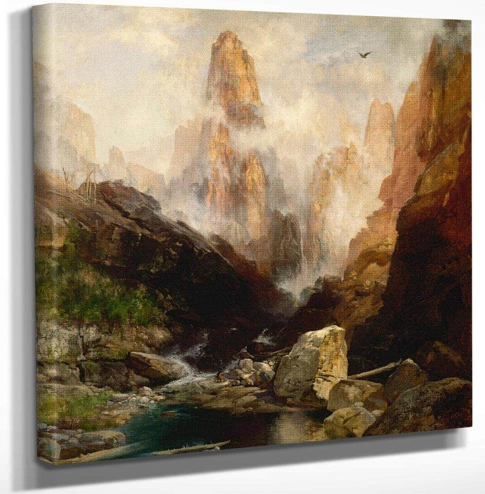 Mist In Kanab Canyon, Utah By Thomas Moran