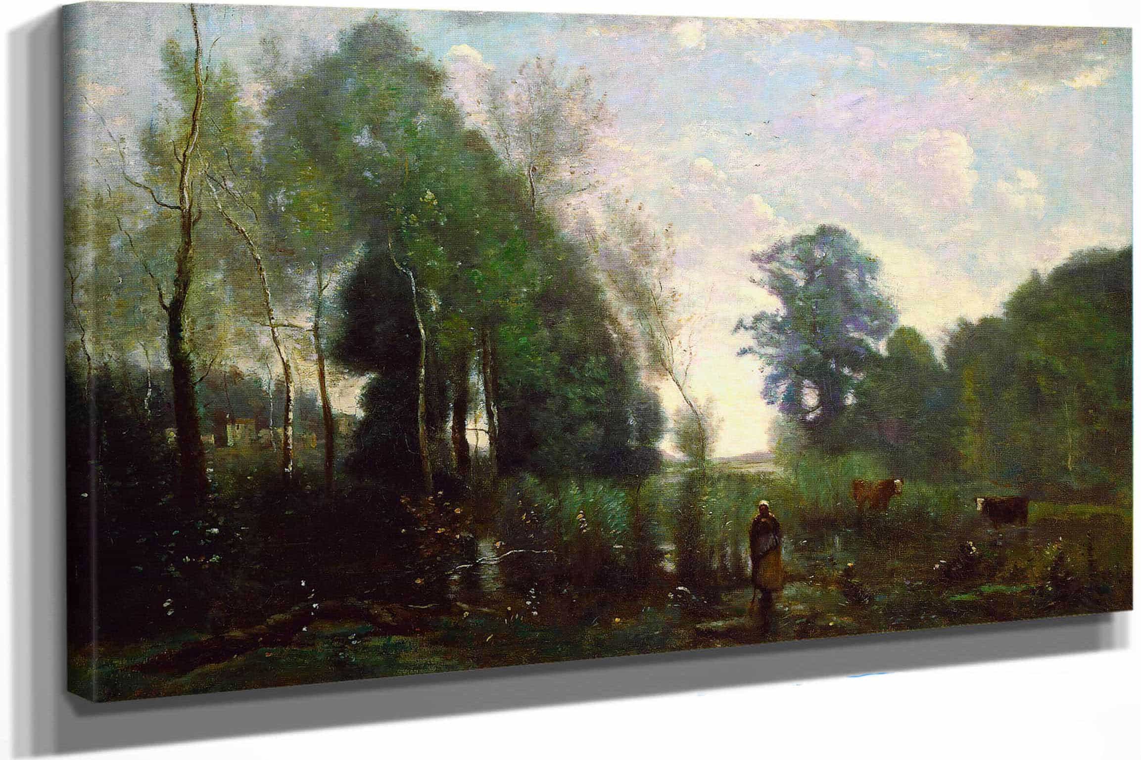 Misty Morning by Jean Baptiste Camille Corot