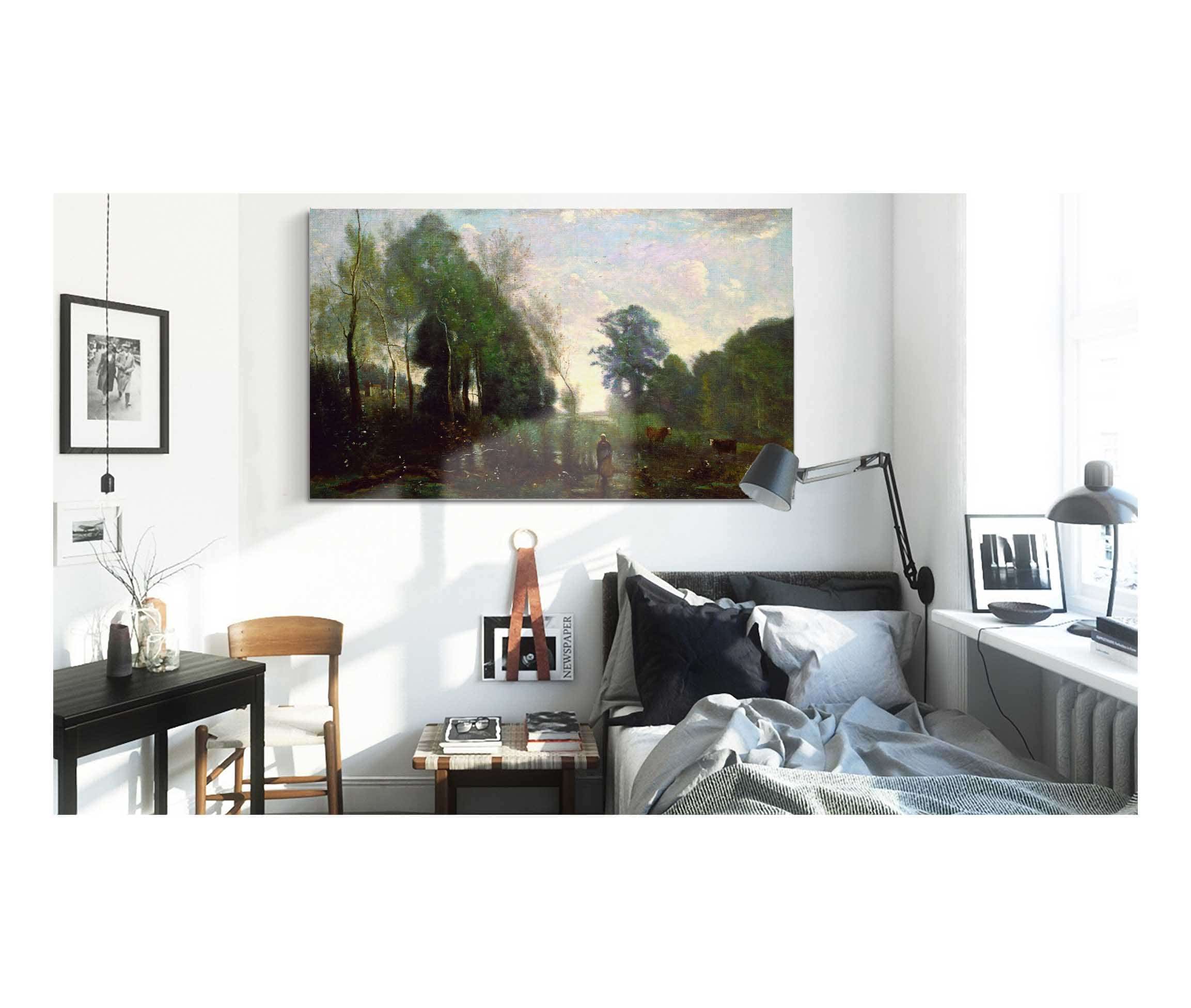 Misty Morning by Jean Baptiste Camille Corot - Image 3