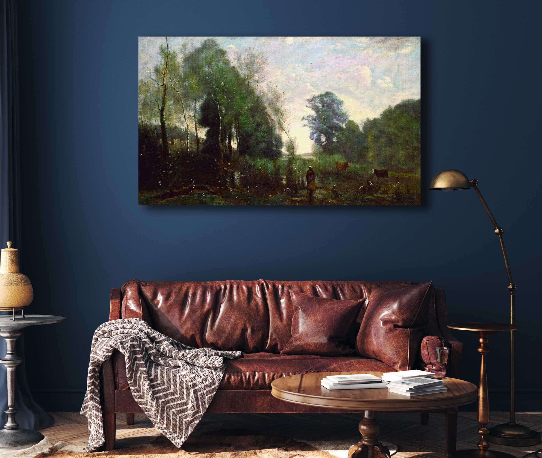 Misty Morning by Jean Baptiste Camille Corot - Image 4