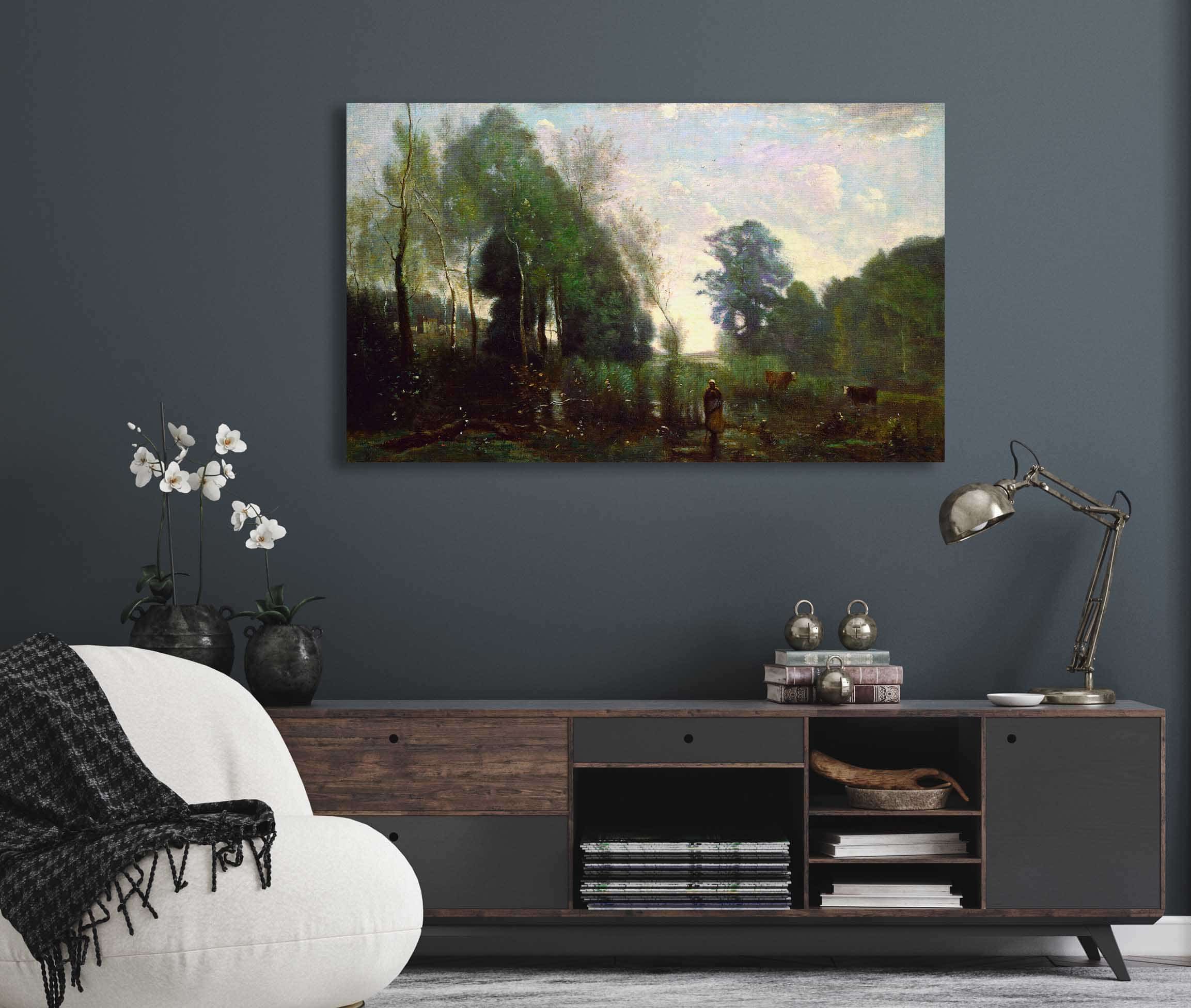 Misty Morning by Jean Baptiste Camille Corot - Image 5