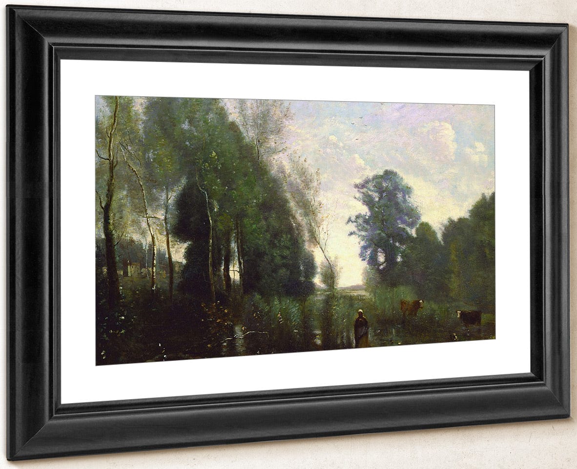 Misty Morning By Jean Baptiste Camille Corot - Image 4