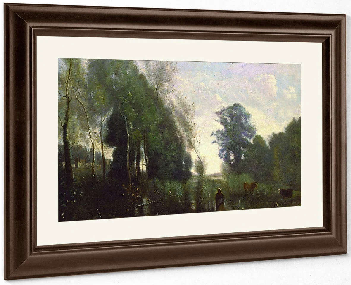 Misty Morning By Jean Baptiste Camille Corot - Image 5