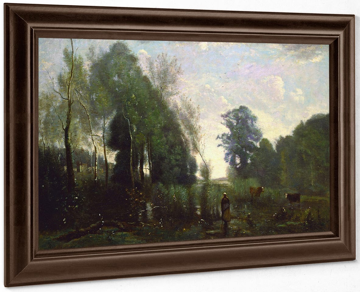 Misty Morning By Jean Baptiste Camille Corot - Image 6