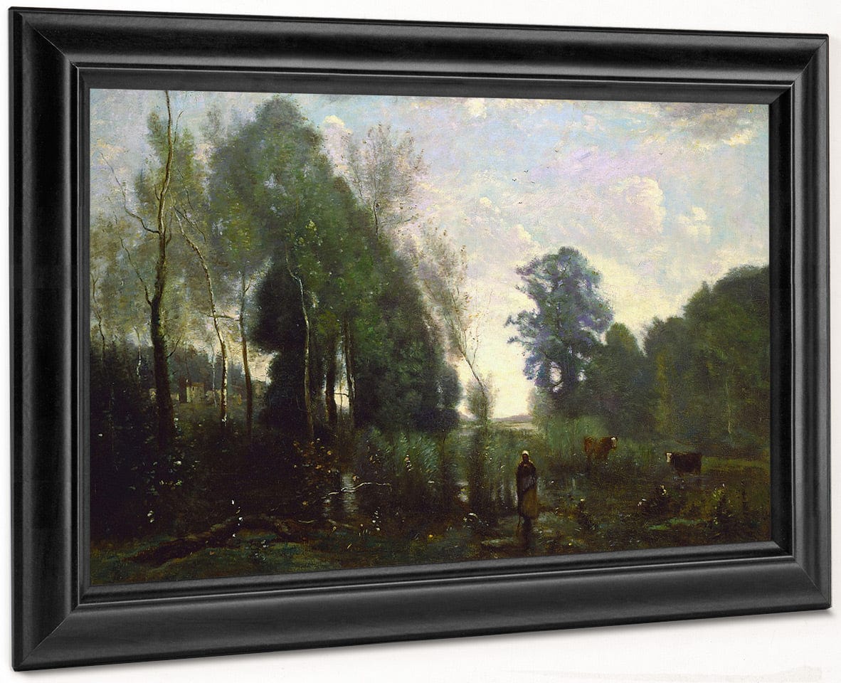 Misty Morning By Jean Baptiste Camille Corot - Image 8