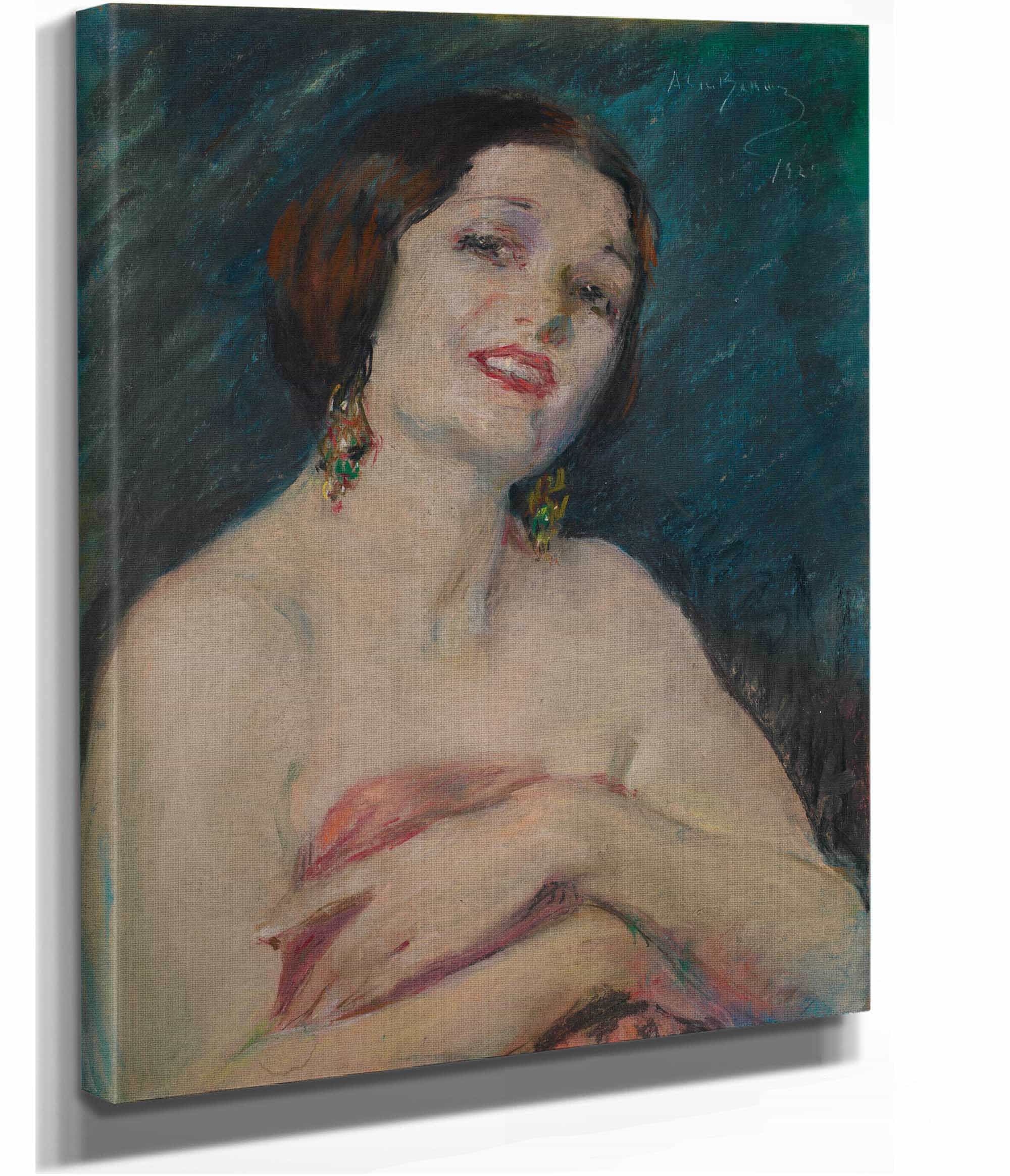 Model Holding Drapery by Alice Pike Barney - Image 2