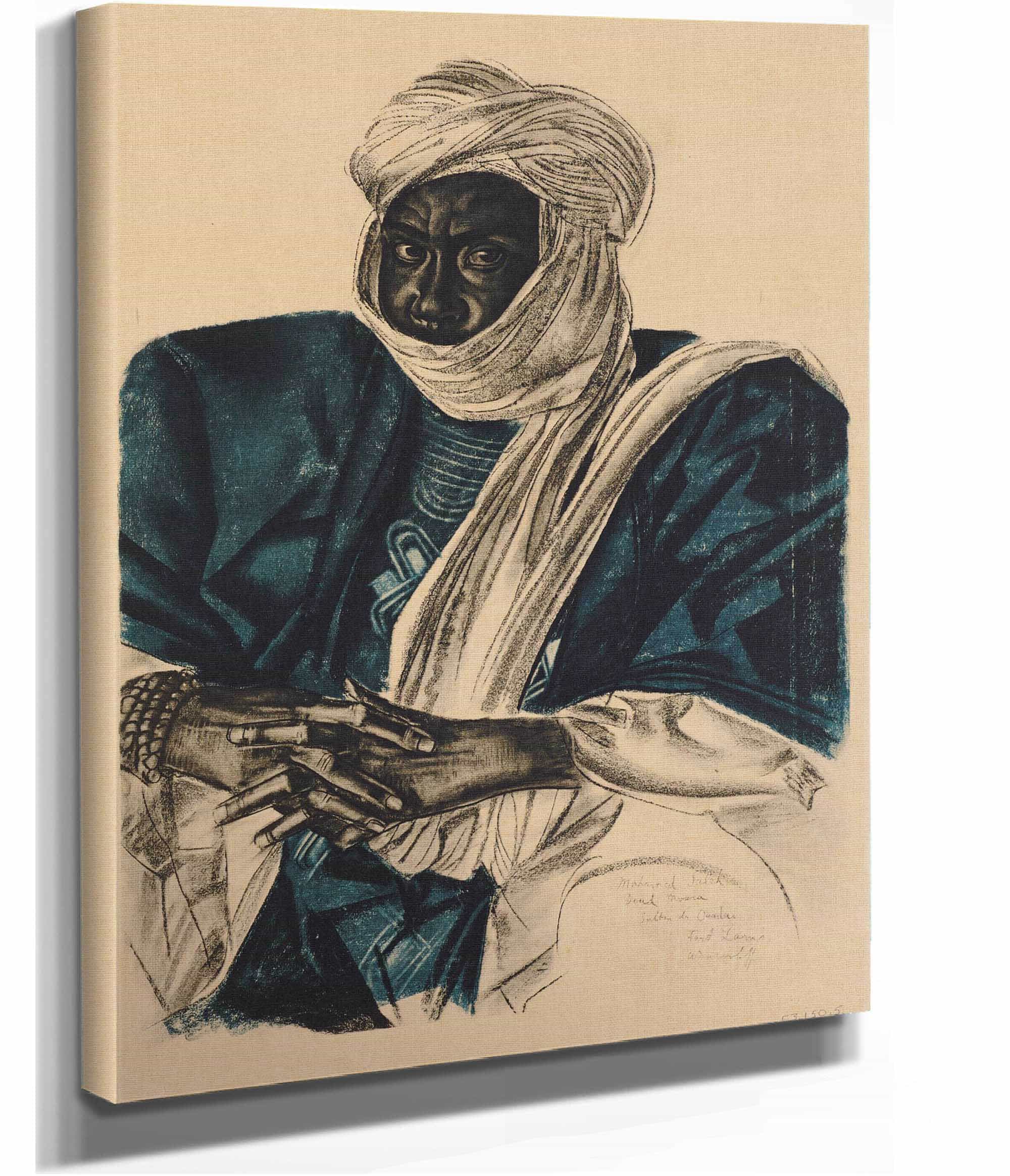 Mohamed Salek Dit Doud Moura Sultan Du Ouadai Fort Lamy by Alexander Evgenievich Yakovlev - Image 2