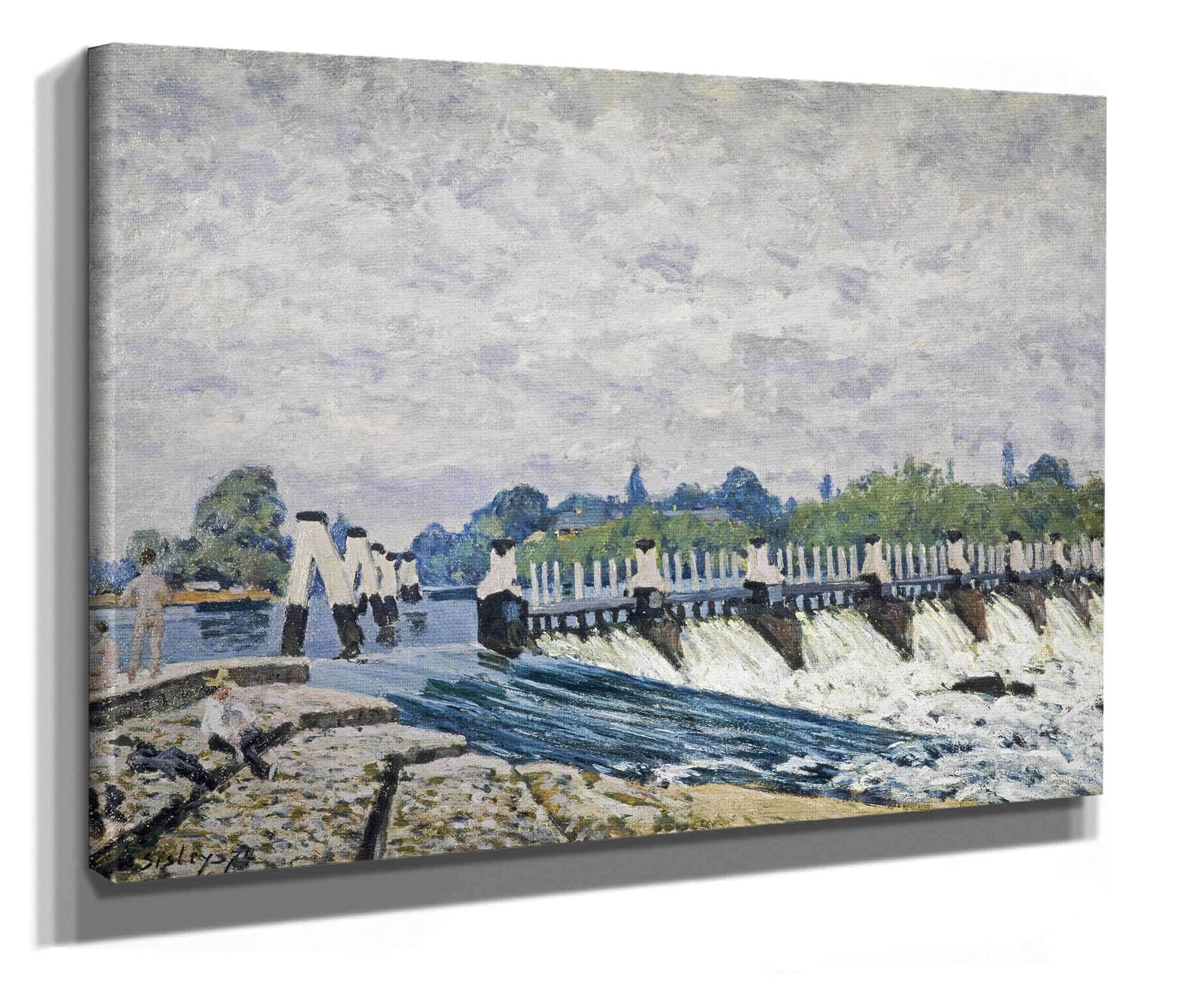 Molesey Weir Hampton Court by Alfred Sisley - Image 2