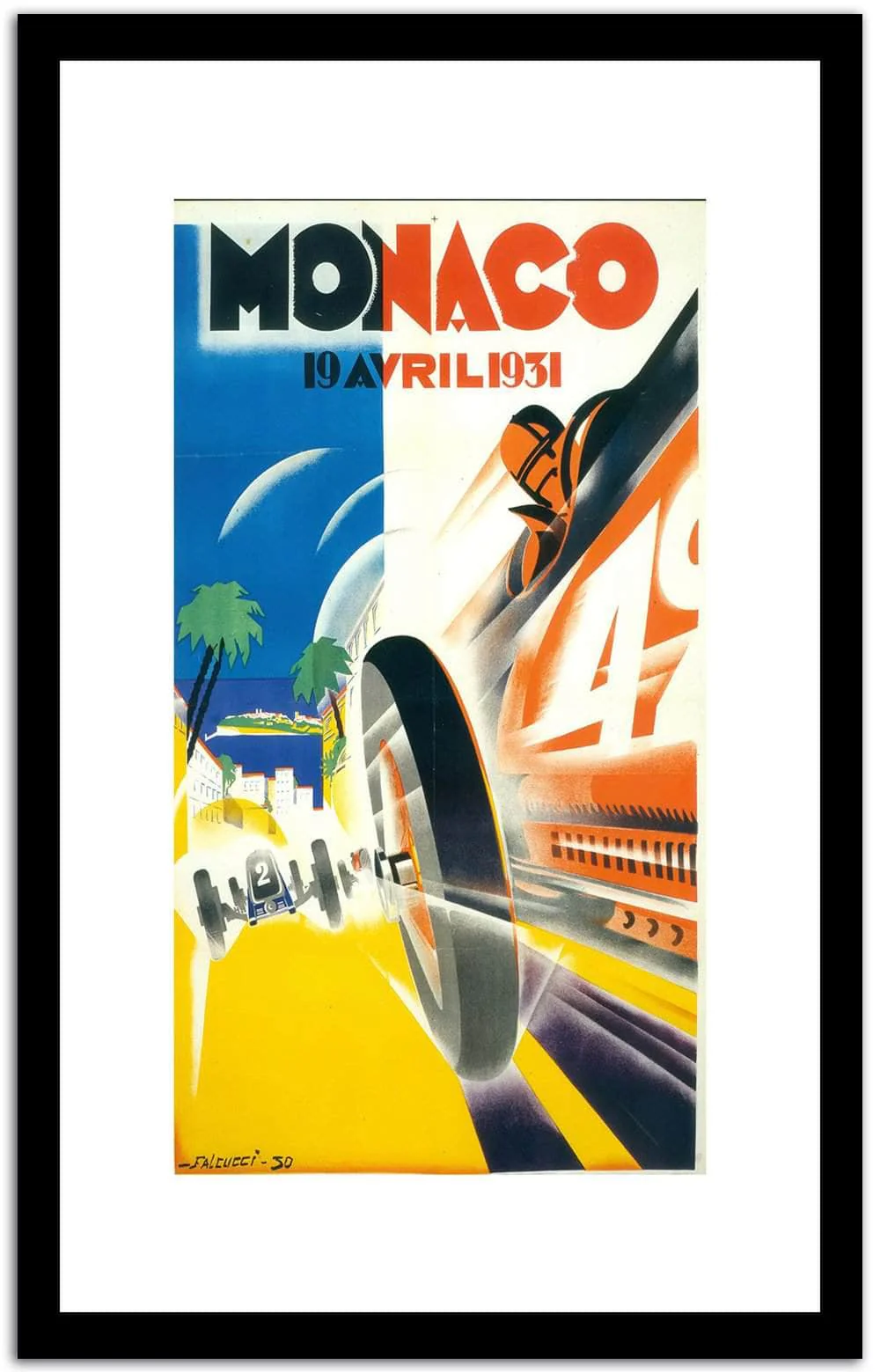Monaco Vintage Racing Poster