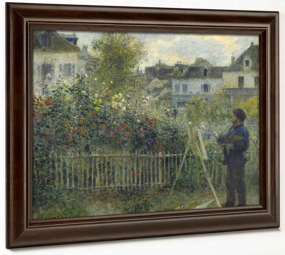 Monet Painting In His Garden At Argenteuil I By Pierre Auguste Renoir - Image 6