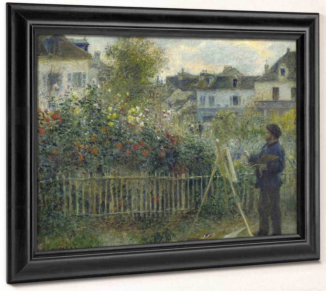 Monet Painting In His Garden At Argenteuil I By Pierre Auguste Renoir - Image 8