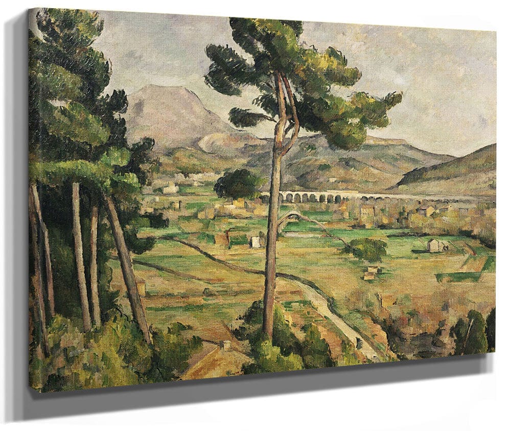 Mont Sainte Victoire And The Viaduct Of The Arc River Valley By Paul Cezanne