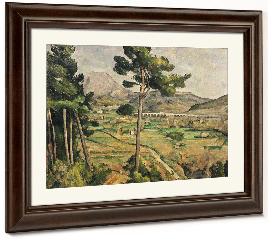 Mont Sainte Victoire And The Viaduct Of The Arc River Valley By Paul Cezanne - Image 5