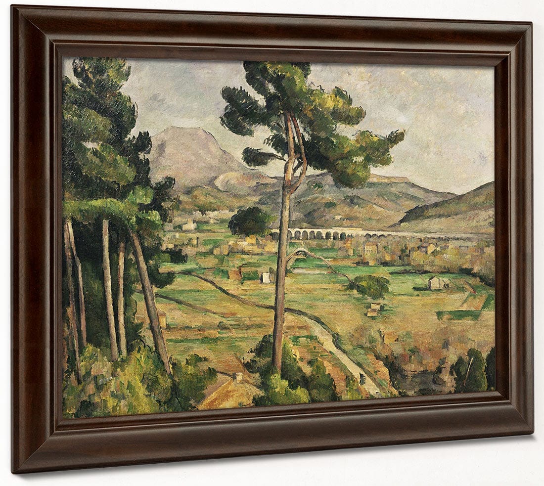 Mont Sainte Victoire And The Viaduct Of The Arc River Valley By Paul Cezanne - Image 6