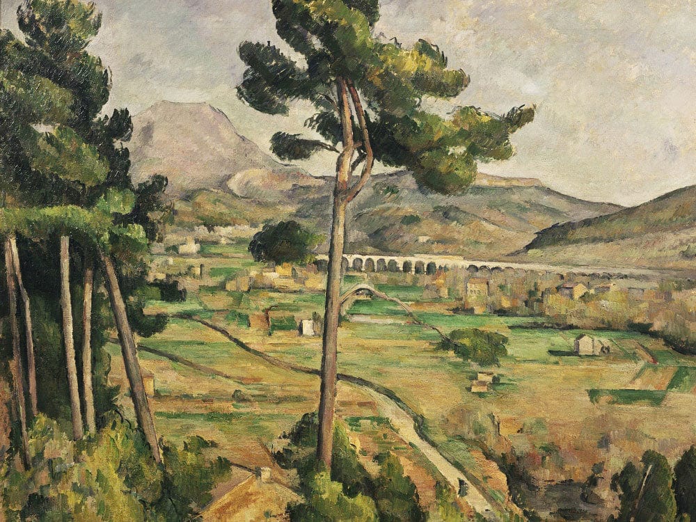 Mont Sainte Victoire And The Viaduct Of The Arc River Valley By Paul Cezanne - Image 7