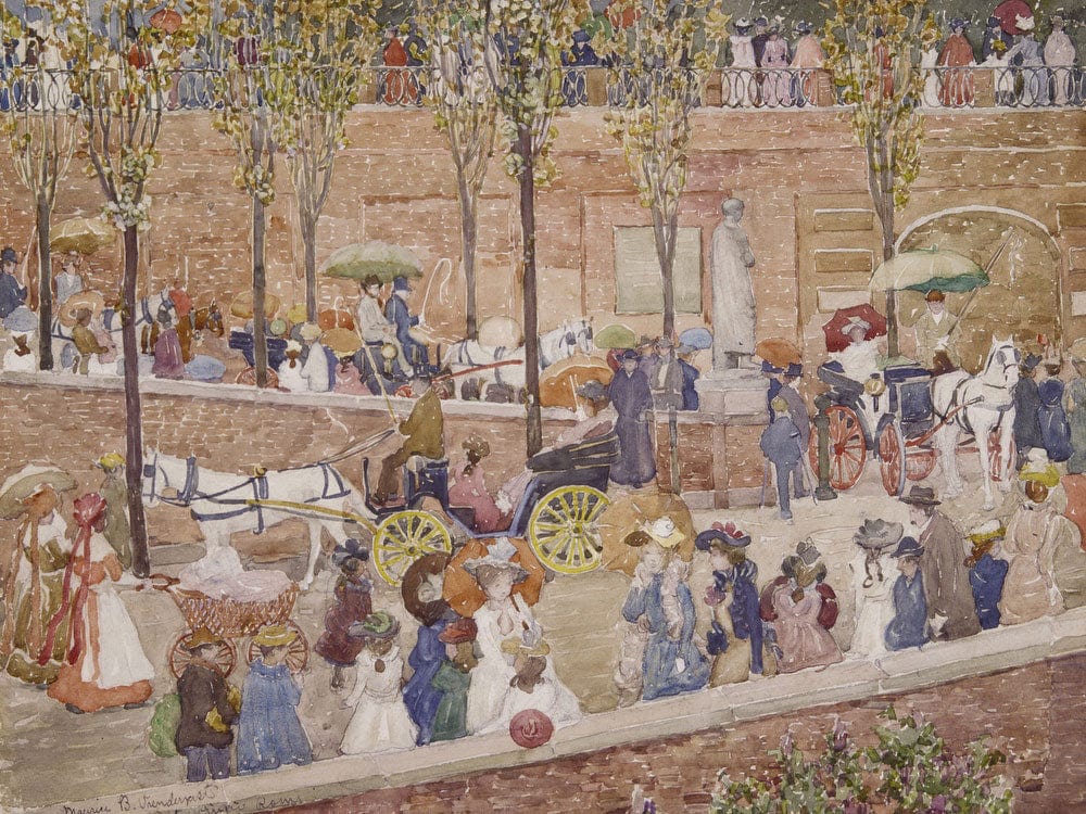 Monte Pincio, Rome By Maurice Brazil Prendergast - Image 5
