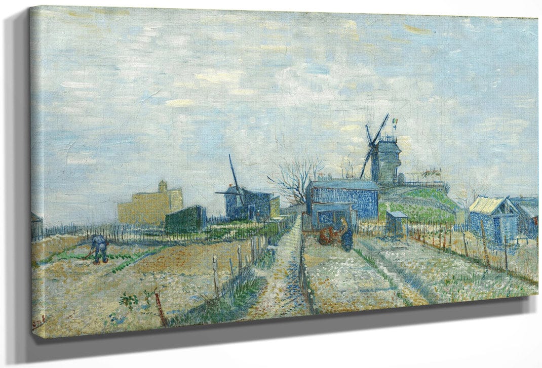 Montmartre Mills And Vegetable Gardens Paris Mar Apr 1887 (Montmarre Molino Y Huertos) By Vincent Van Gogh