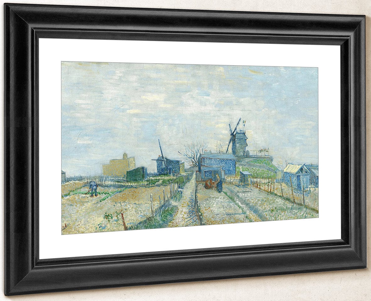 Montmartre Mills And Vegetable Gardens Paris Mar Apr 1887 (Montmarre Molino Y Huertos) By Vincent Van Gogh - Image 2