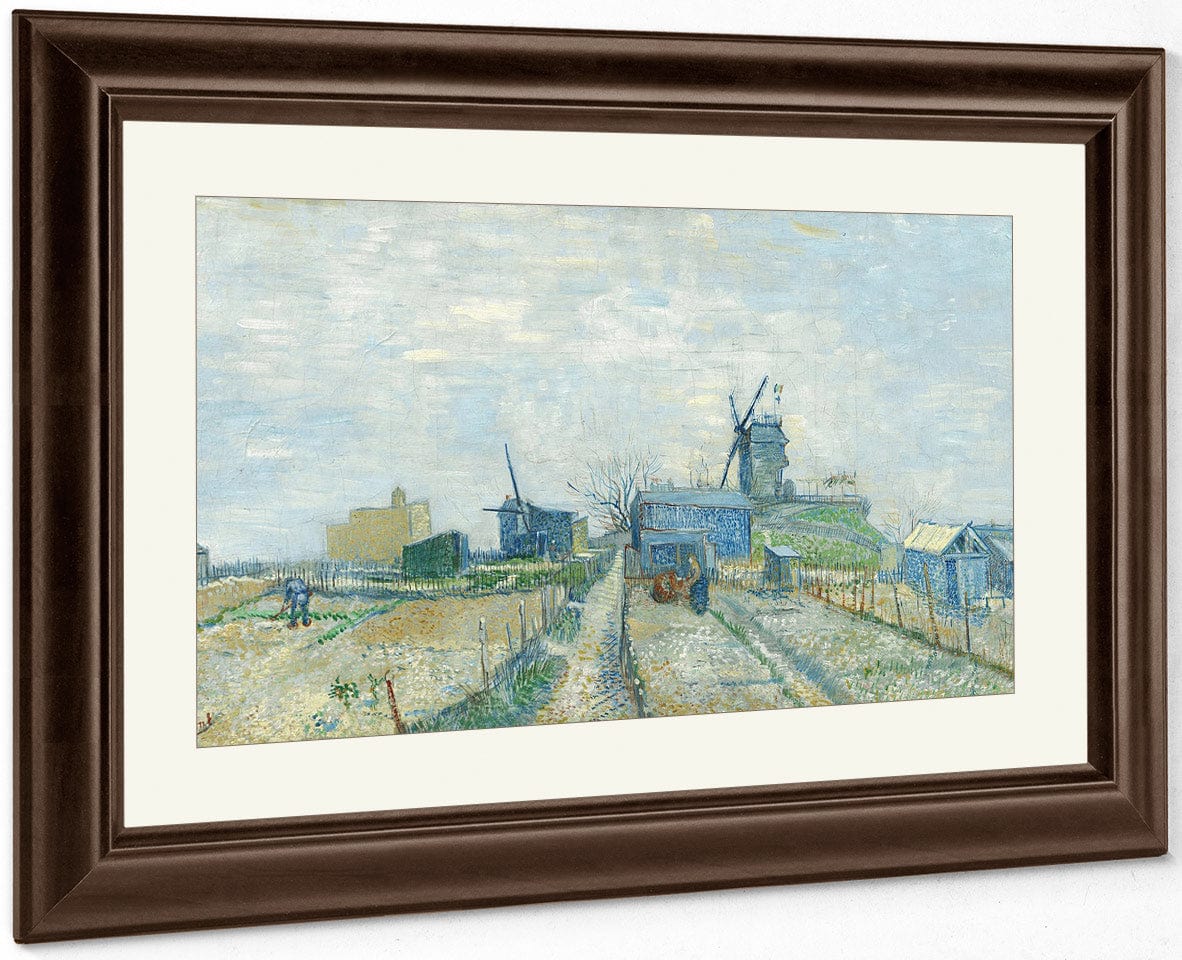 Montmartre Mills And Vegetable Gardens Paris Mar Apr 1887 (Montmarre Molino Y Huertos) By Vincent Van Gogh - Image 3