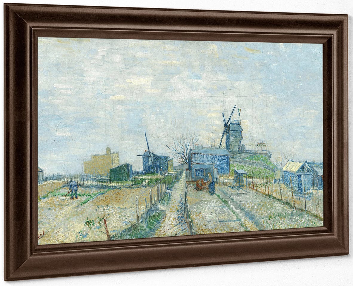 Montmartre Mills And Vegetable Gardens Paris Mar Apr 1887 (Montmarre Molino Y Huertos) By Vincent Van Gogh - Image 4
