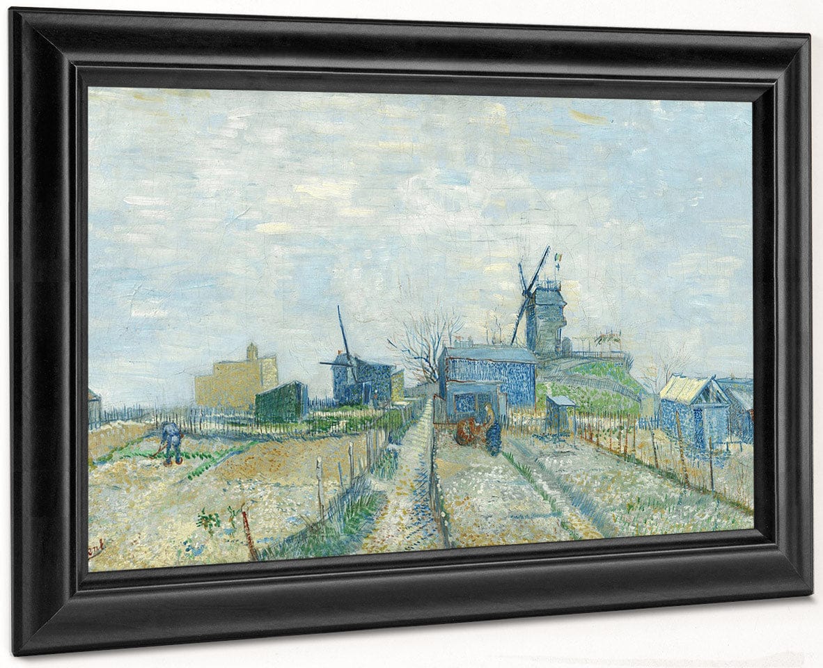 Montmartre Mills And Vegetable Gardens Paris Mar Apr 1887 (Montmarre Molino Y Huertos) By Vincent Van Gogh - Image 6
