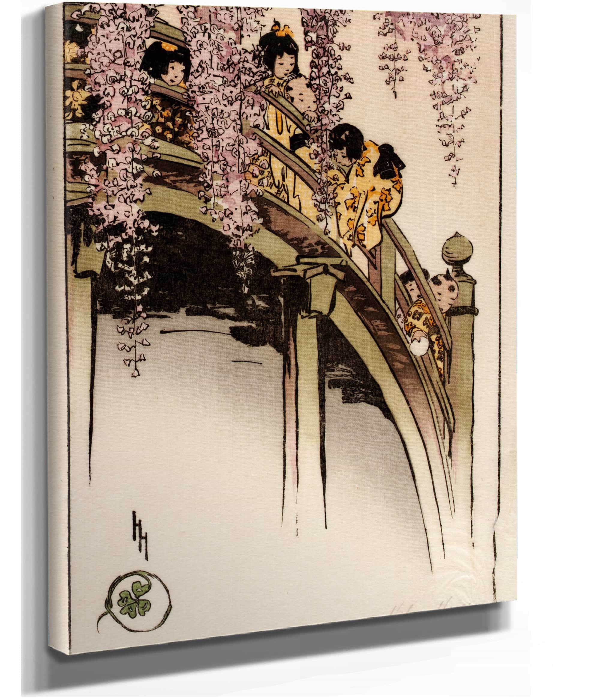 Moon Bridge At Kameido by Helen Hyde - Image 2