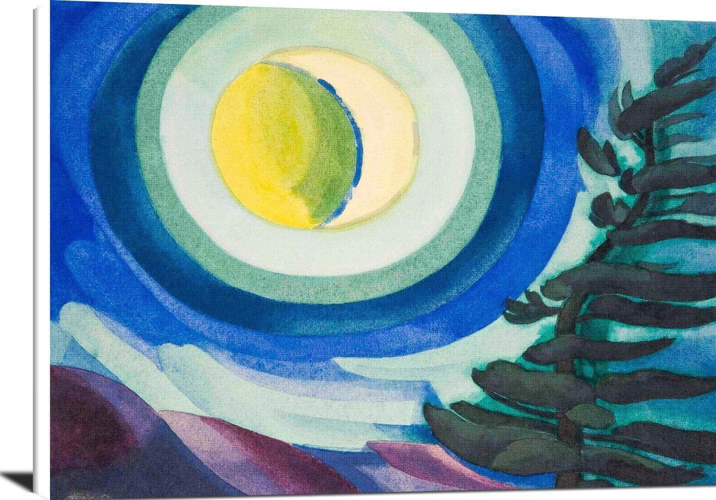 Moon Radiance Painting Oscar Bluemner Canvas Art