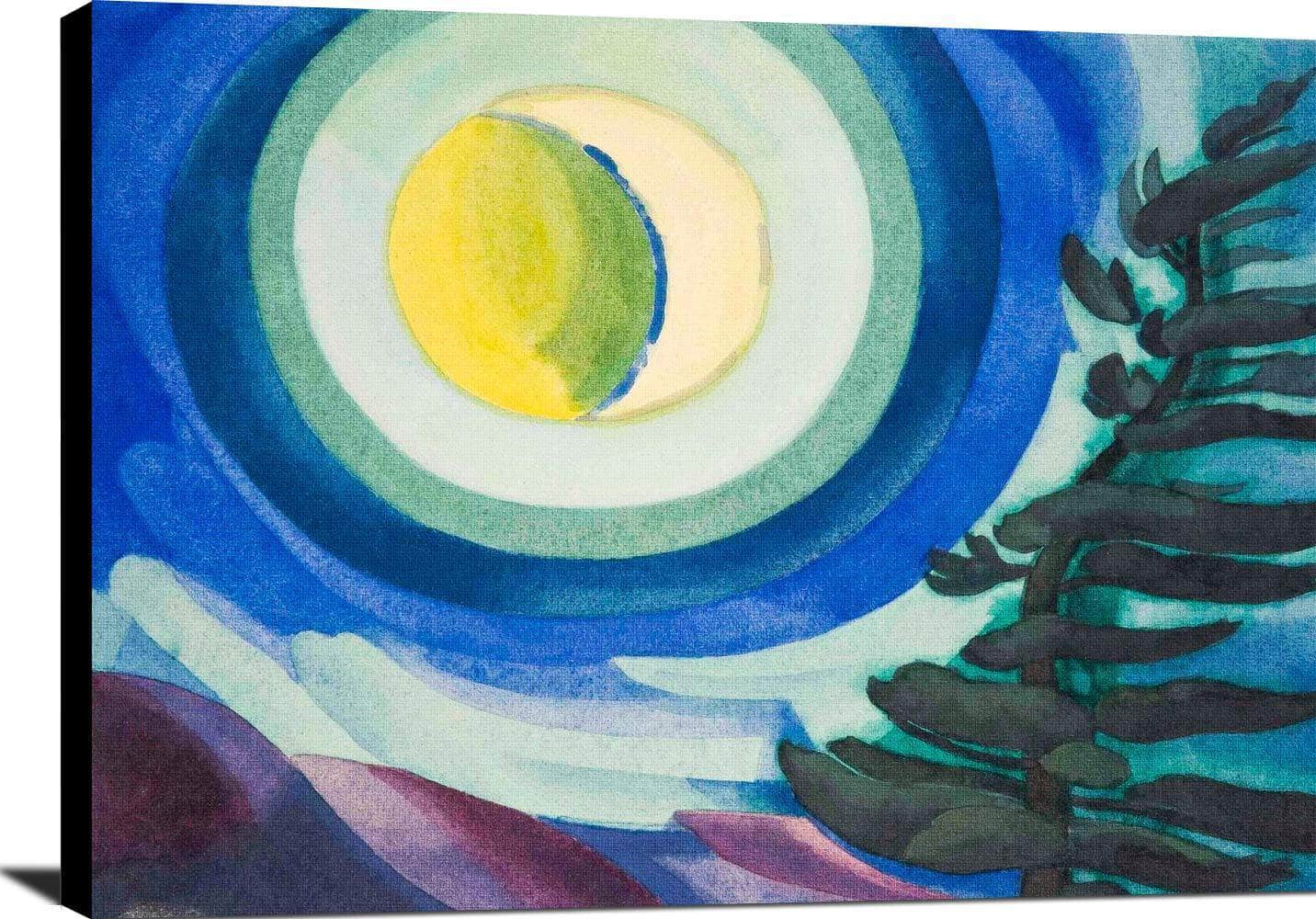 Moon Radiance Painting Oscar Bluemner Canvas Art - Image 2