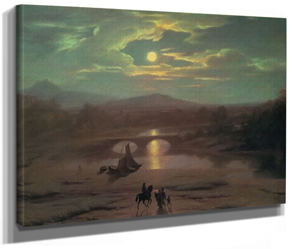 Moonlit By Landscape By Washington By Allston