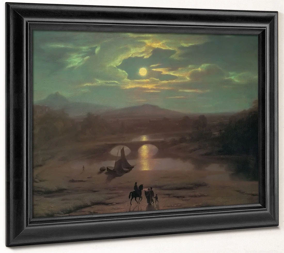 Moonlit By Landscape By Washington By Allston - Image 6