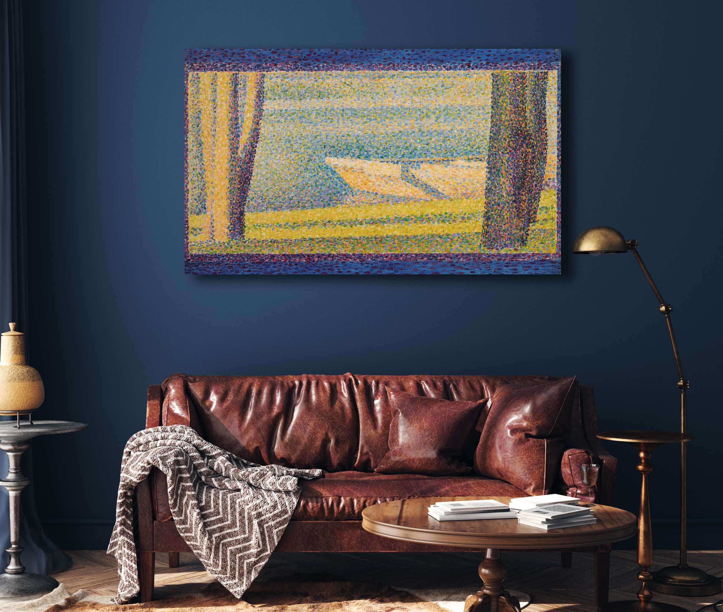 Moored Boats And Trees by Georges Seurat - Image 4