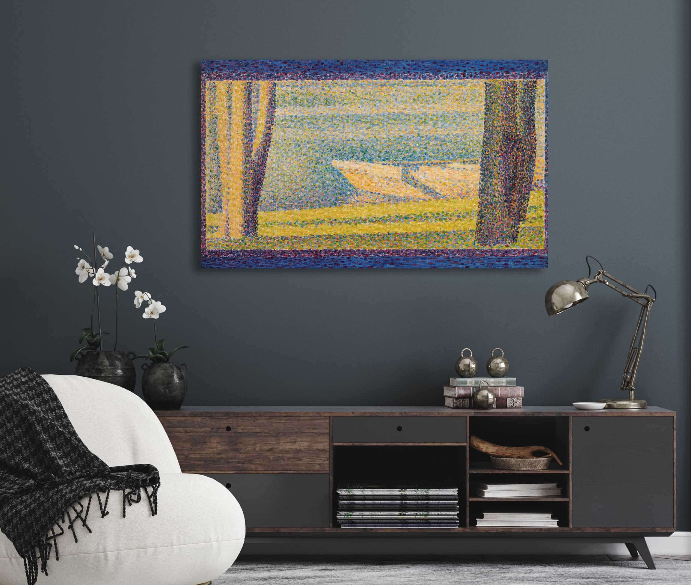 Moored Boats And Trees by Georges Seurat - Image 5