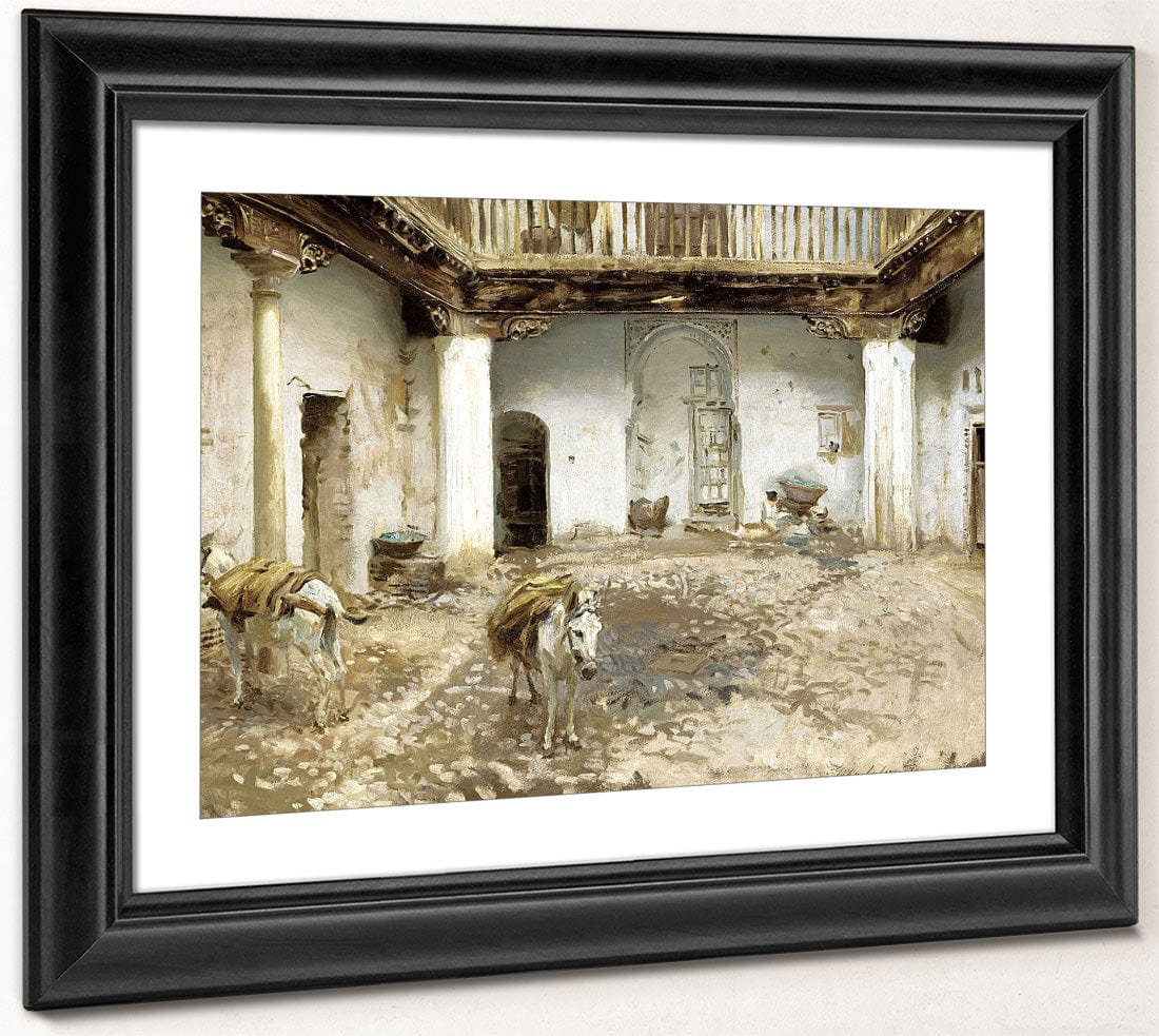 Moorish Courtyard By John Singer Sargent - Image 4