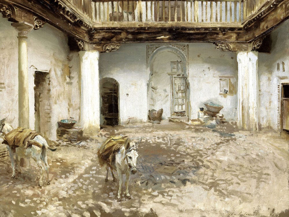Moorish Courtyard By John Singer Sargent - Image 7