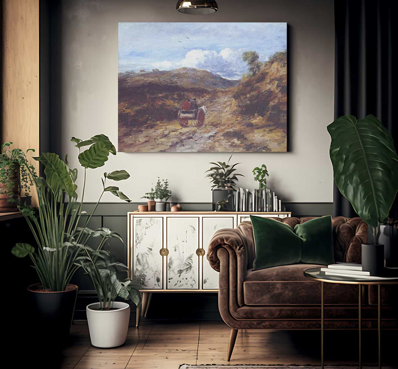 Moorland Road By David Cox - Image 2
