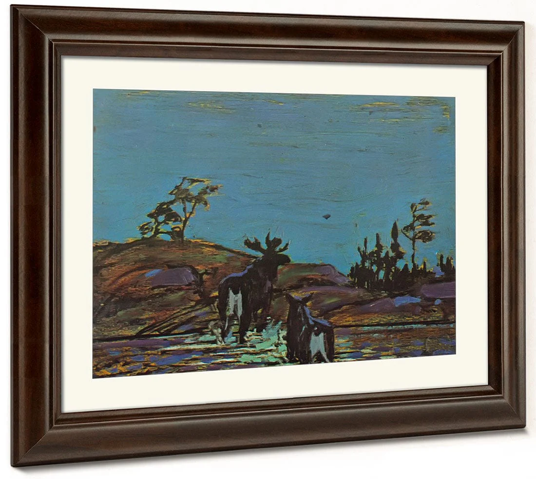 Moose At Night 2 By Tom Thomson - Image 5
