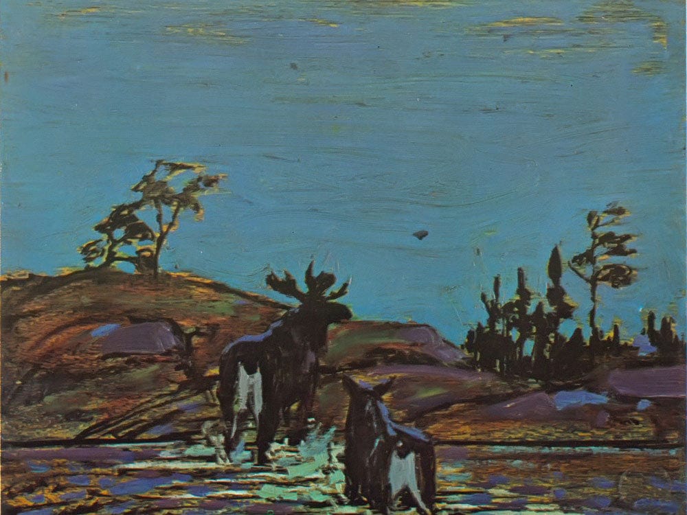 Moose At Night 2 By Tom Thomson - Image 7