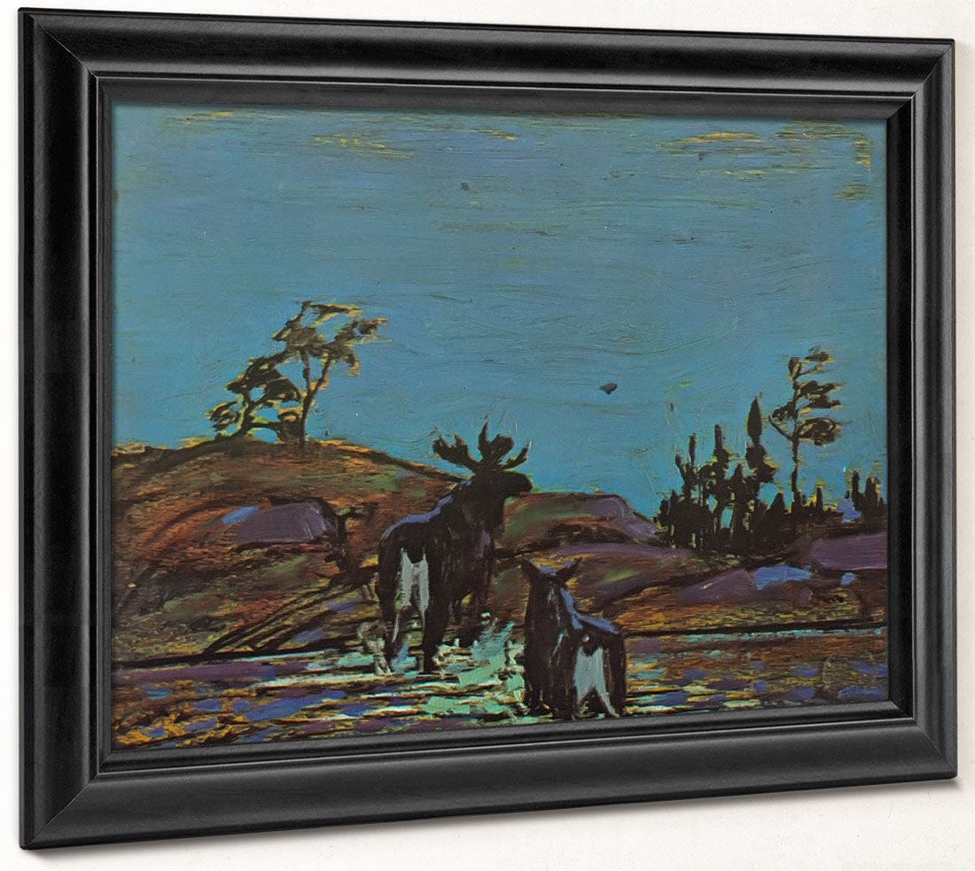 Moose At Night 2 By Tom Thomson - Image 8