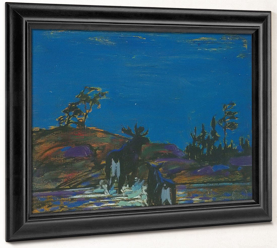 Moose At Night By Tom Thomson - Image 8