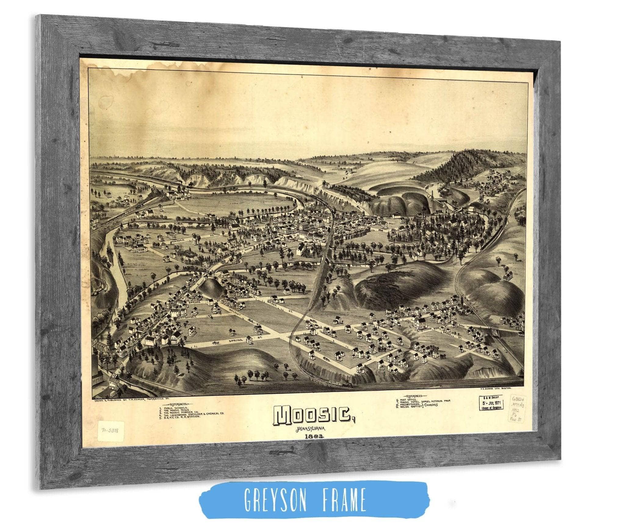 Moosic Pennsylvania 1892 State of Pennsylvania - Image 6