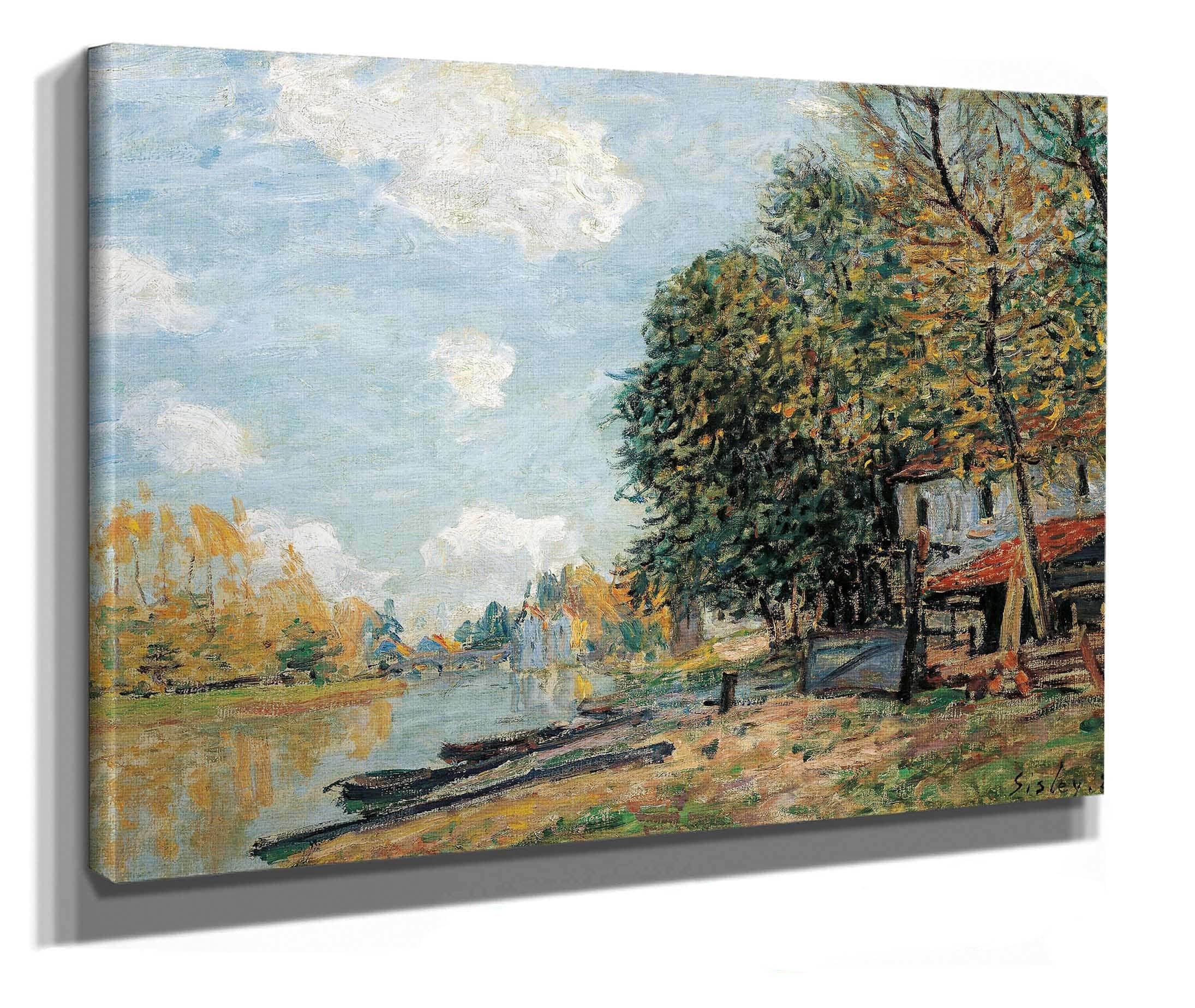 Moret The Banks Of The River Loing by Alfred Sisley - Image 2
