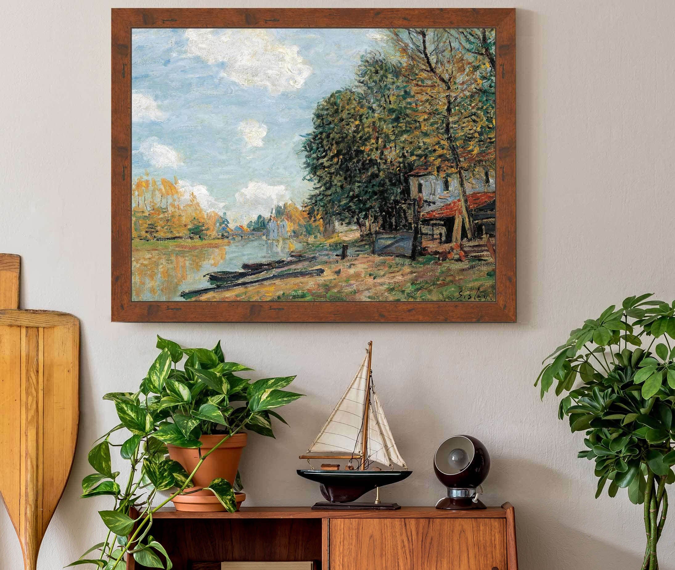 Moret The Banks Of The River Loing by Alfred Sisley - Image 3