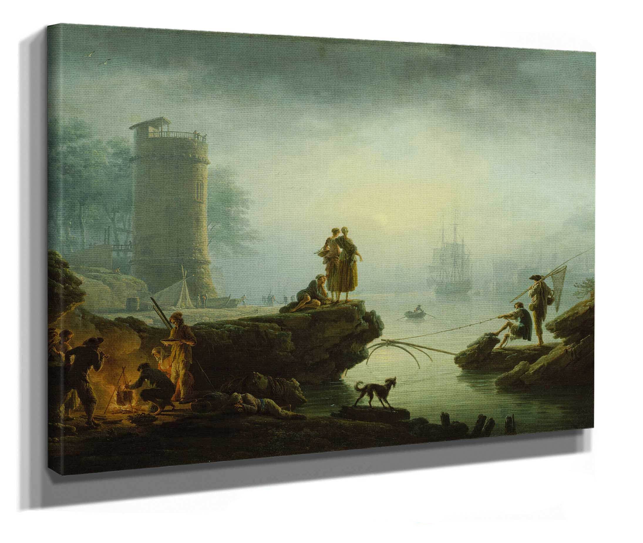 Morning by Claude Joseph Vernet - Image 2