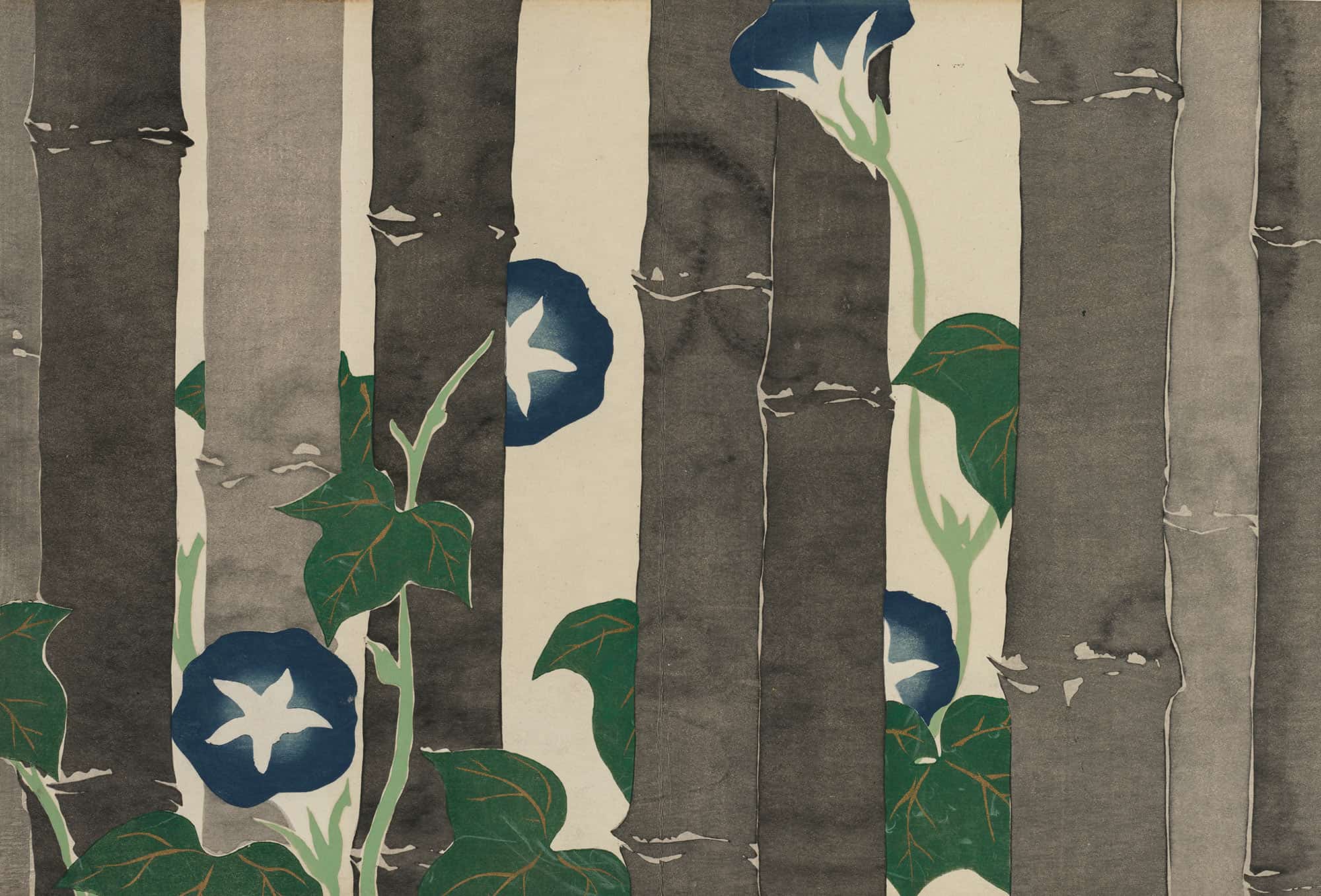 Morning Glories Asagao by Kamisaka Sekka