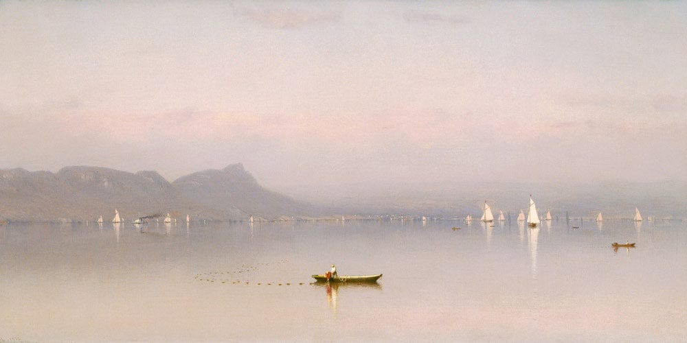 Morning In The Hudson, Haverstraw Bay By Sanford Robinson Gifford - Image 2