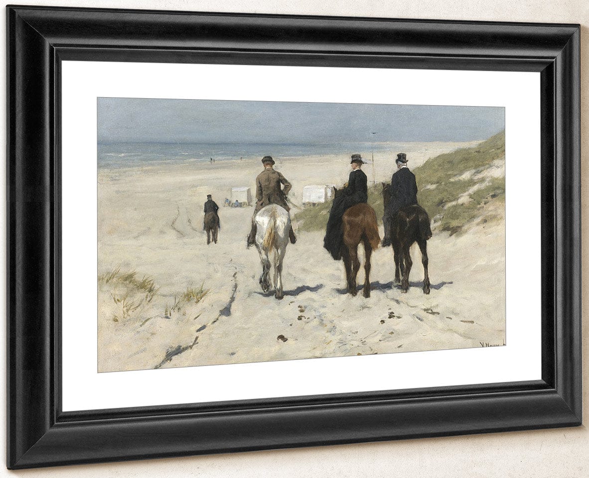 Morning Ride On The Beach By Anton Mauve - Image 4