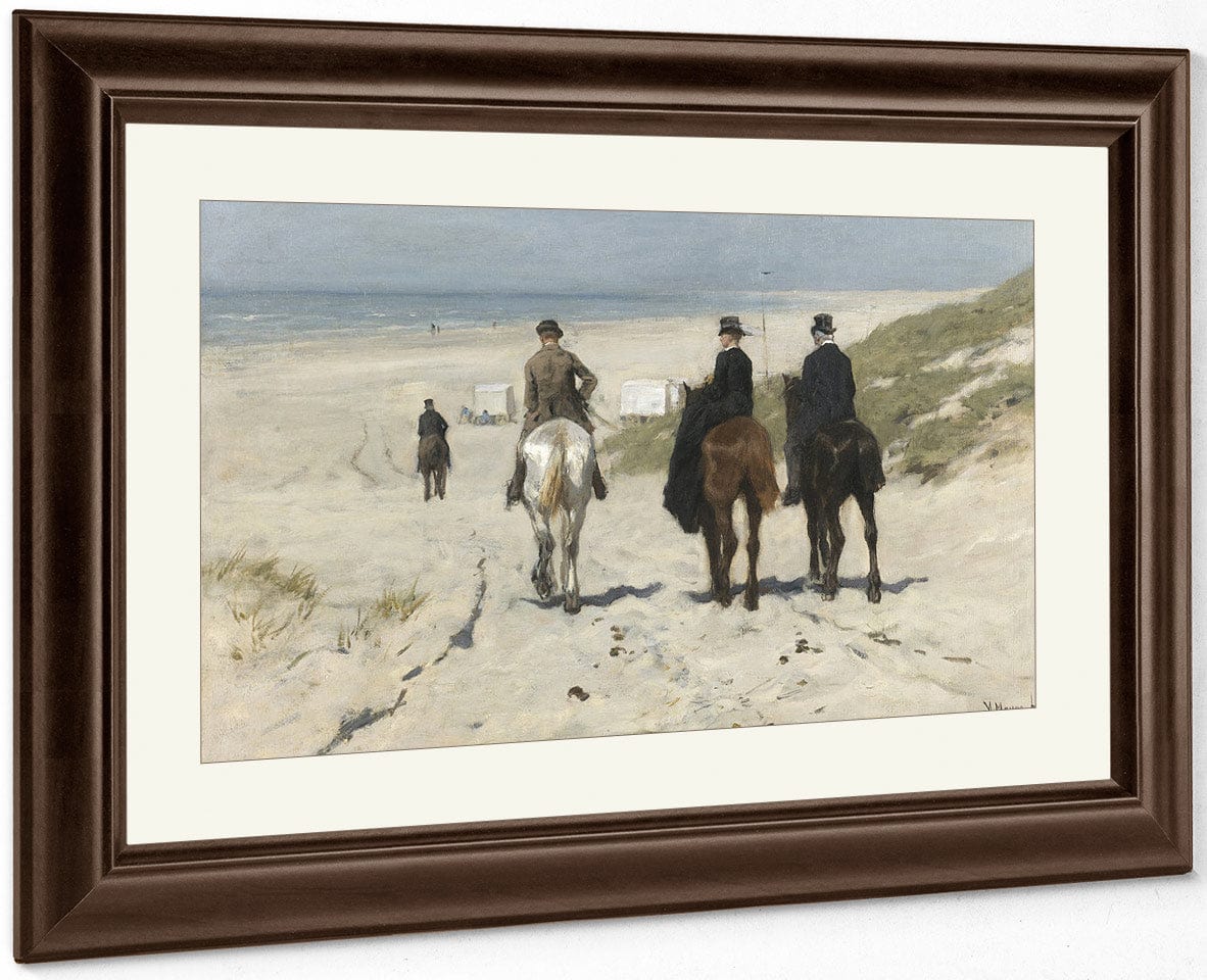 Morning Ride On The Beach By Anton Mauve - Image 5